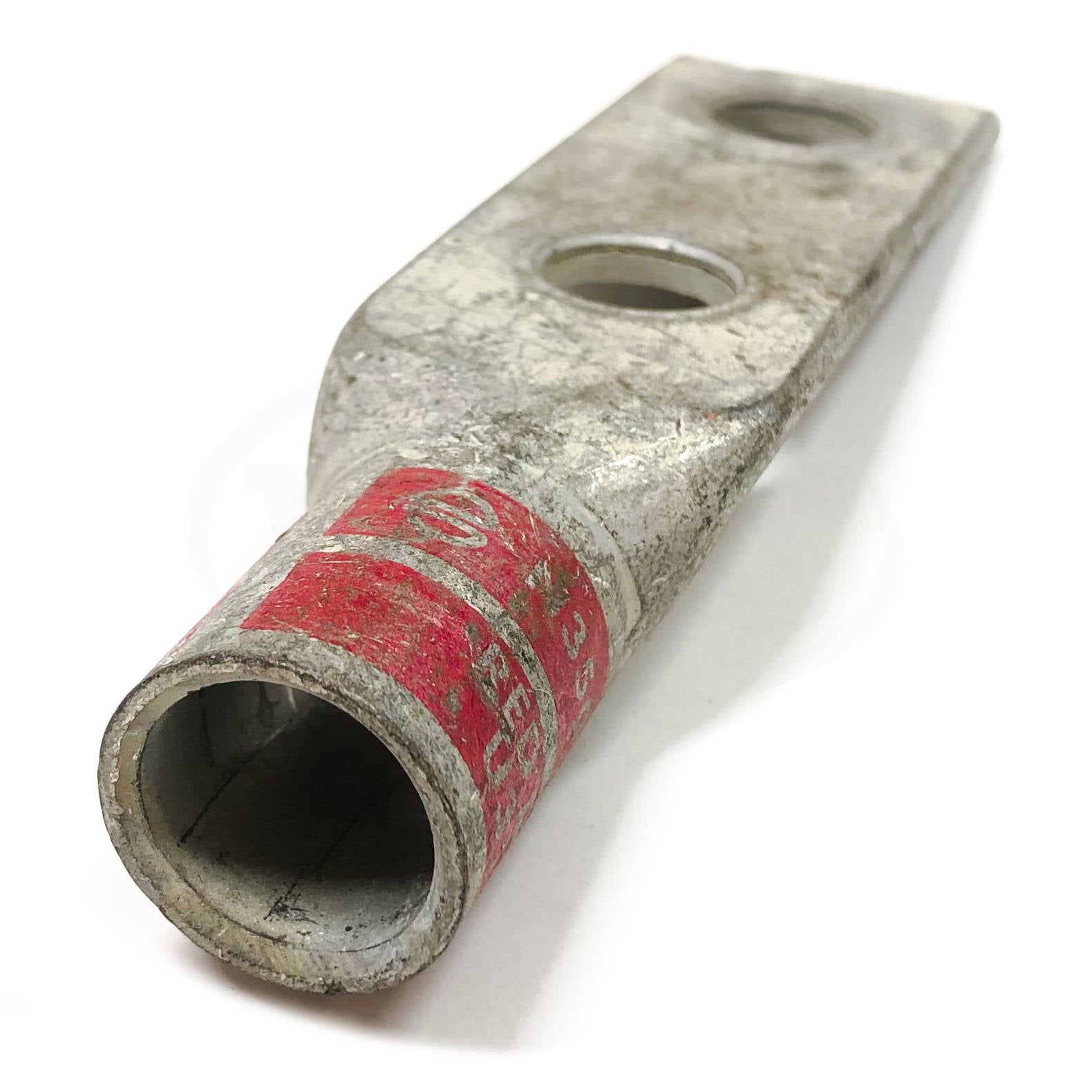 YA31-2LN Burndy Copper Compression Lug, Red, Standard Barrel