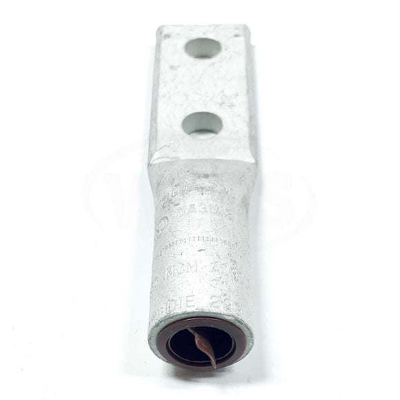 YA31A3 Burndy Lug 350AL 2-Hole 1/2"
