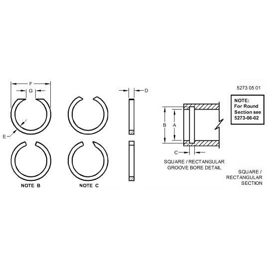 YZ105982 John Deere Snap Ring