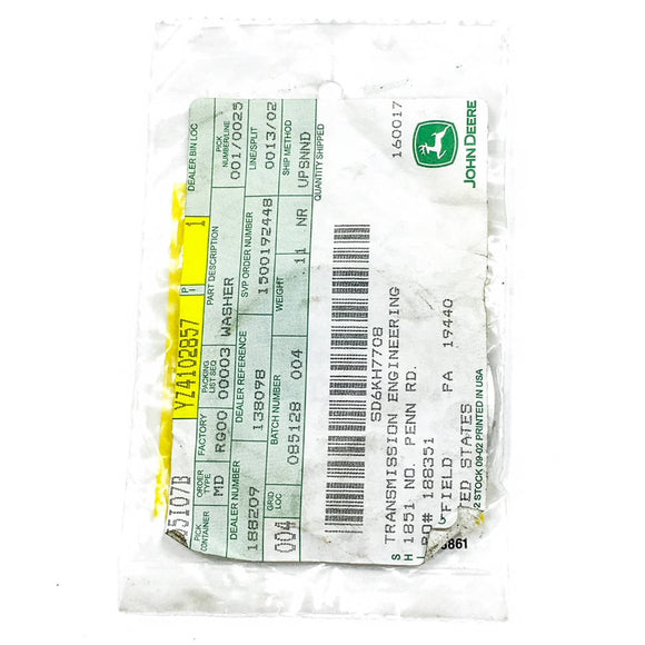 John Deere YZ4102657 Spacer