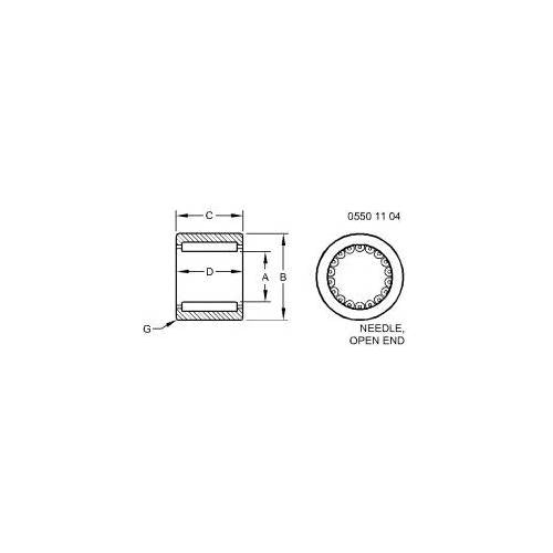 YZ81056 John Deere Needle Bearing - 0