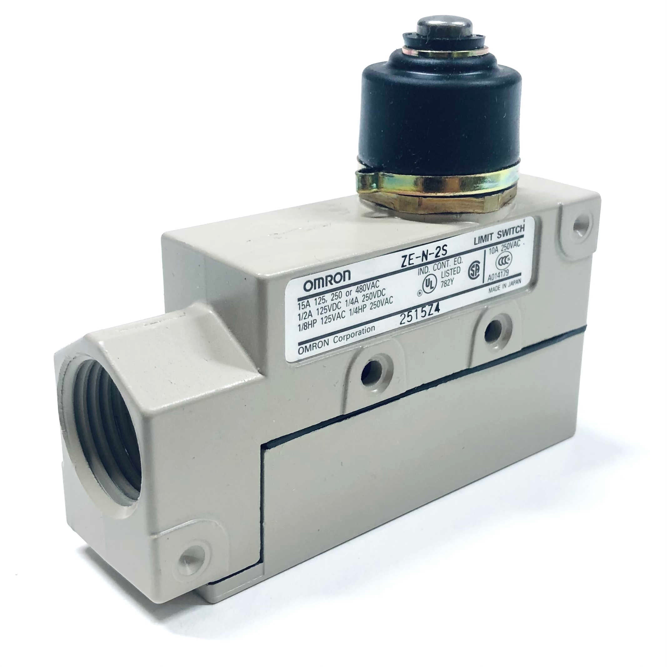 ZE-N-2S Omron Limit Switch, 15A, 125, 250, Or 480 VAC, 10A, 250VAC