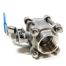 ZFP051A0170400 1" NPT 316 Stainless Steel Ball Valve, 1000WOG-3