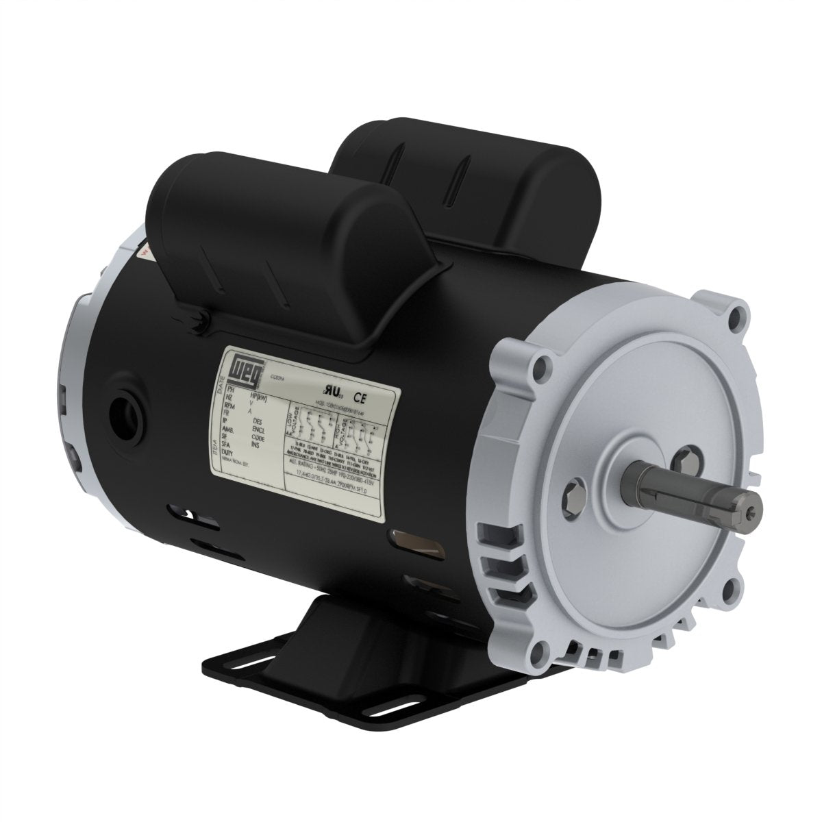 .3318OT1BW56C-S WEG 1/3HP Electric Motor, 1800RPM