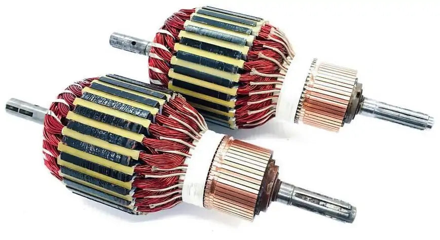 (2) Armatures we rewound from motors out of a train